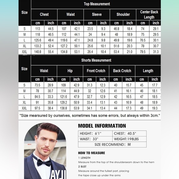 Cuban style men’s 2 piece set - Picture 4 of 9